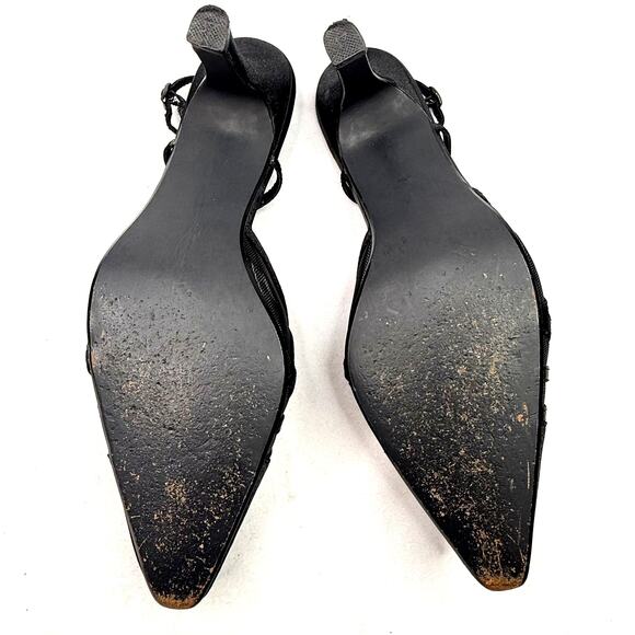 Life Stride Nocturn Black Formal Kitten Heels 7.5 - Picture 6 of 8